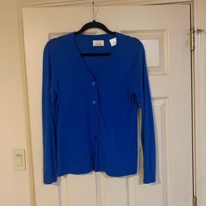 EP Pro Blue Golf Cardigan Sweater sz M